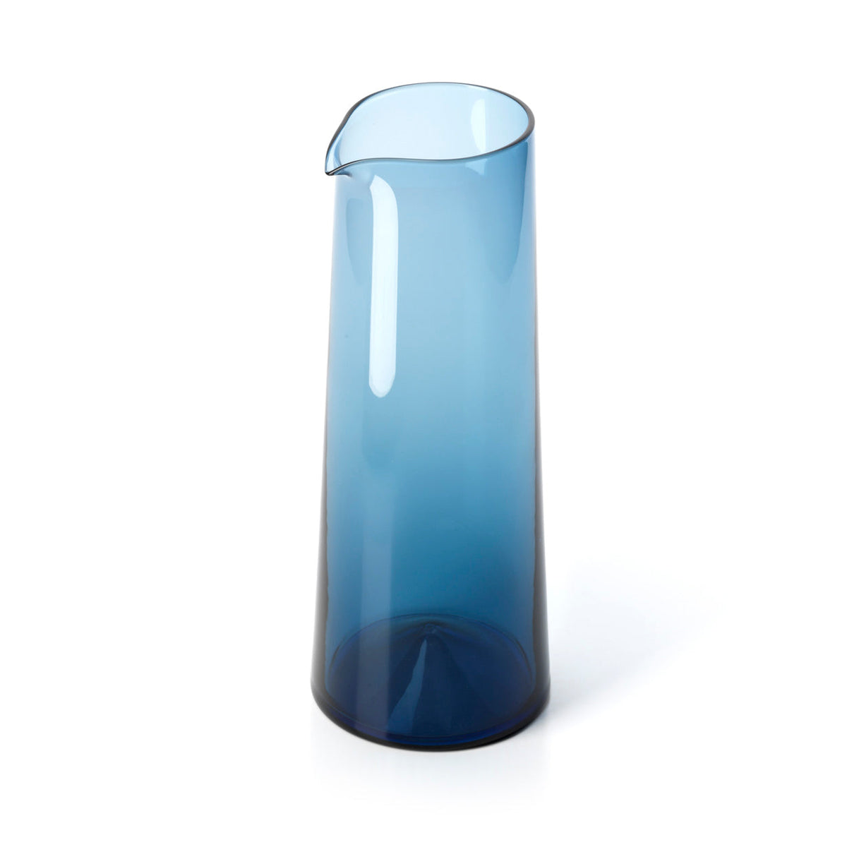 Bazar Bizar Glazen Karaf Azure Indigoblauw Ø10 x H26 cm