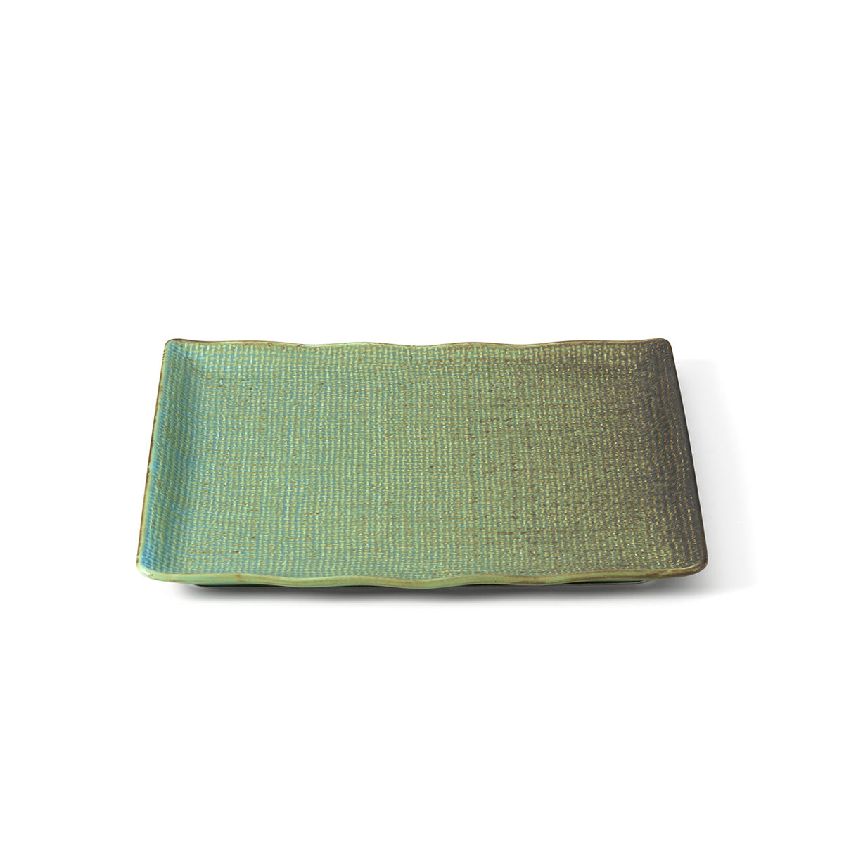 Bazar Bizar Keramische Schaal Lagoon Laguneblauw 25 x 25 x 2,5 cm
