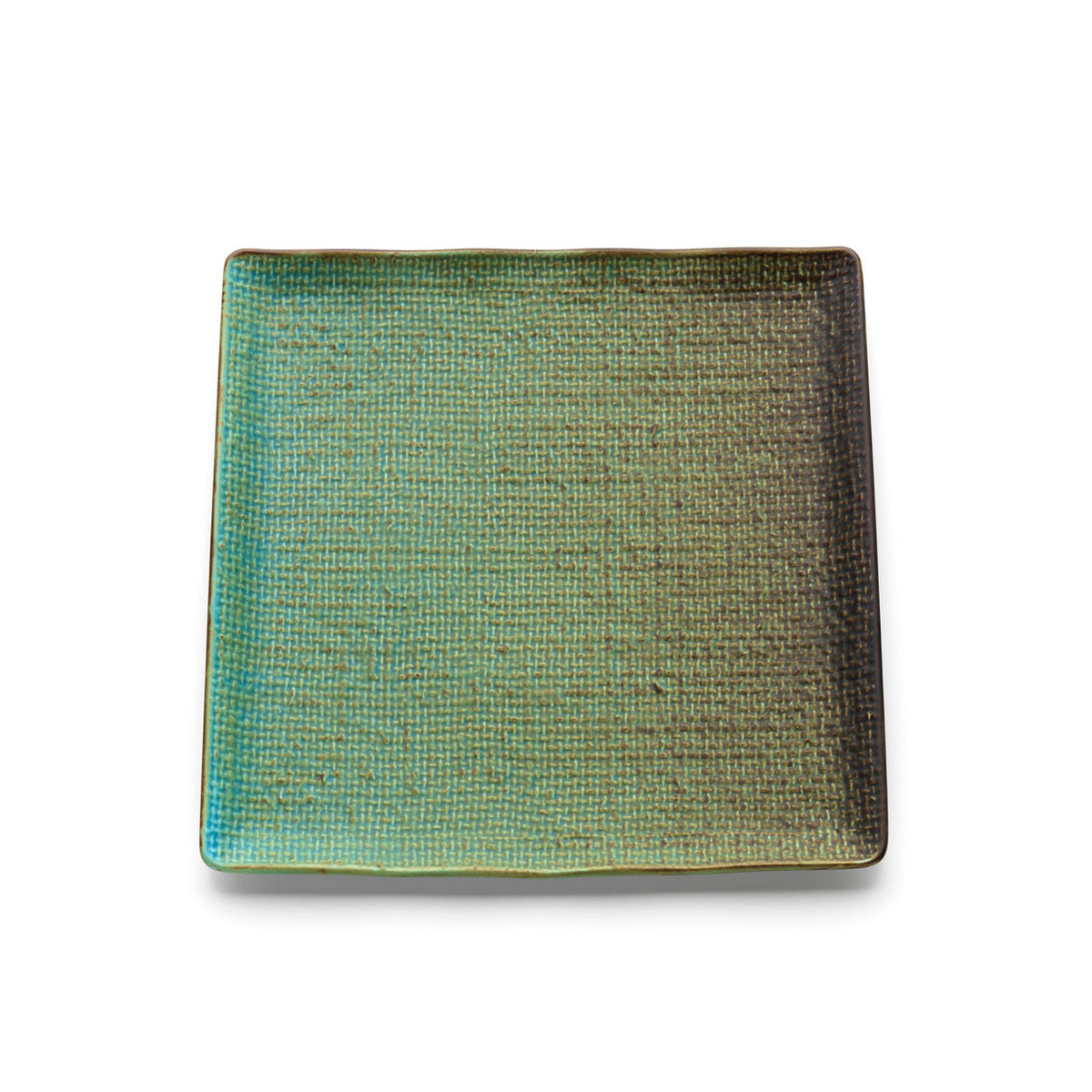 Bazar Bizar Keramische Schaal Lagoon Laguneblauw 25 x 25 x 2,5 cm