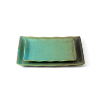 Bazar Bizar Keramische Schaal Lagoon Laguneblauw 25 x 25 x 2,5 cm