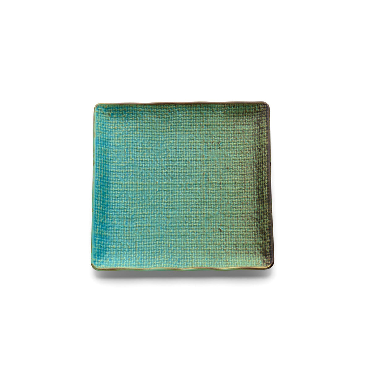 Bazar Bizar Keramische Schaal Lagoon Laguneblauw 20 x 20 x 2,5 cm