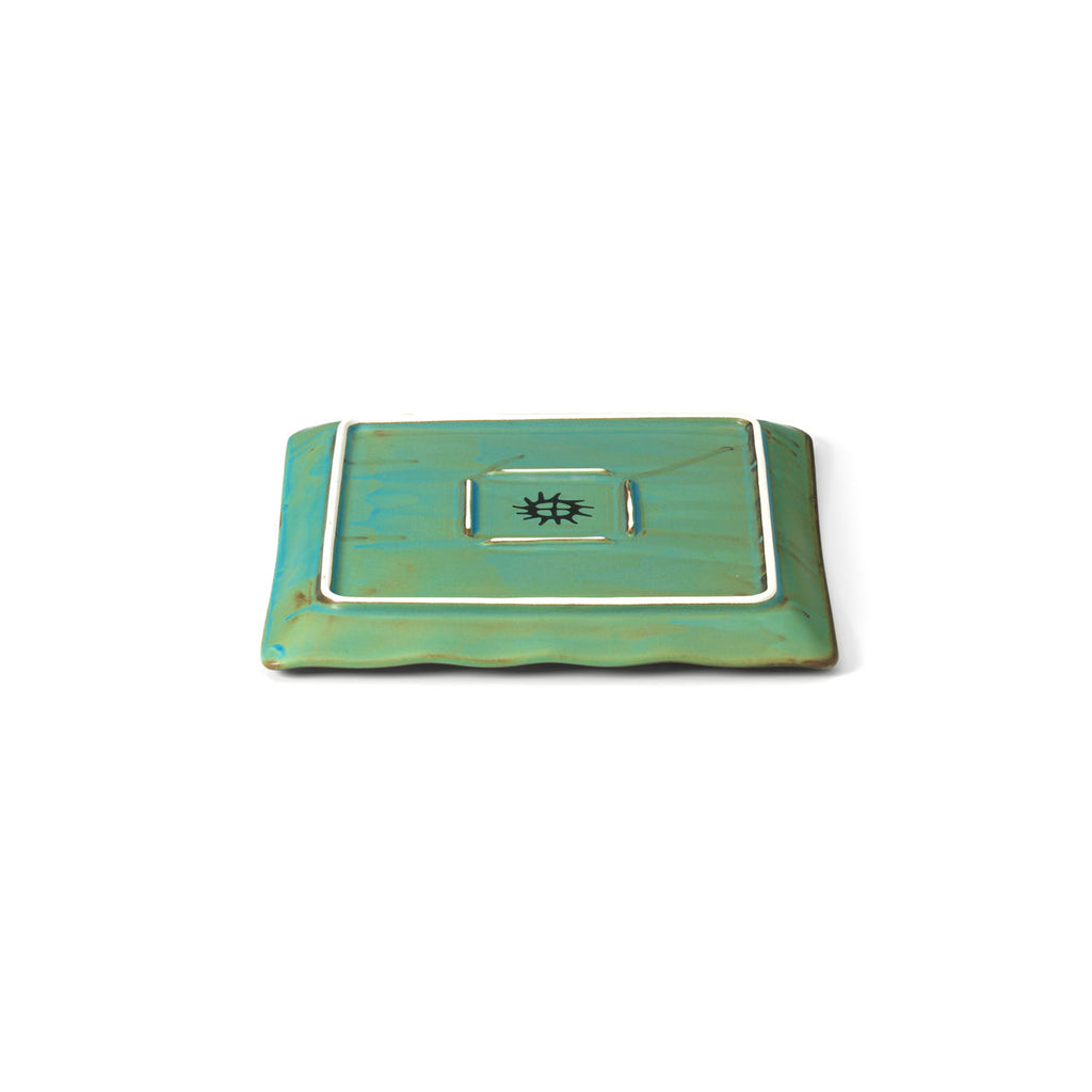 Bazar Bizar Keramische Schaal Lagoon Laguneblauw 20 x 20 x 2,5 cm