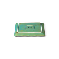 Bazar Bizar Keramische Schaal Lagoon Laguneblauw 20 x 20 x 2,5 cm
