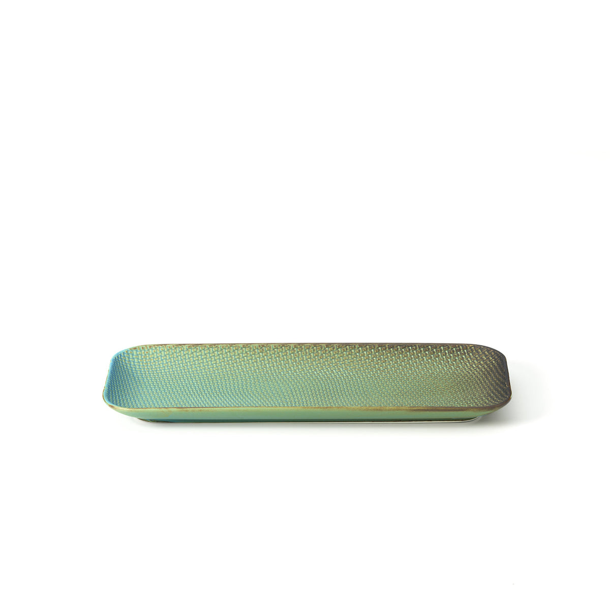 Bazar Bizar Keramische Schaal Lagoon Laguneblauw 36 x 14 cm