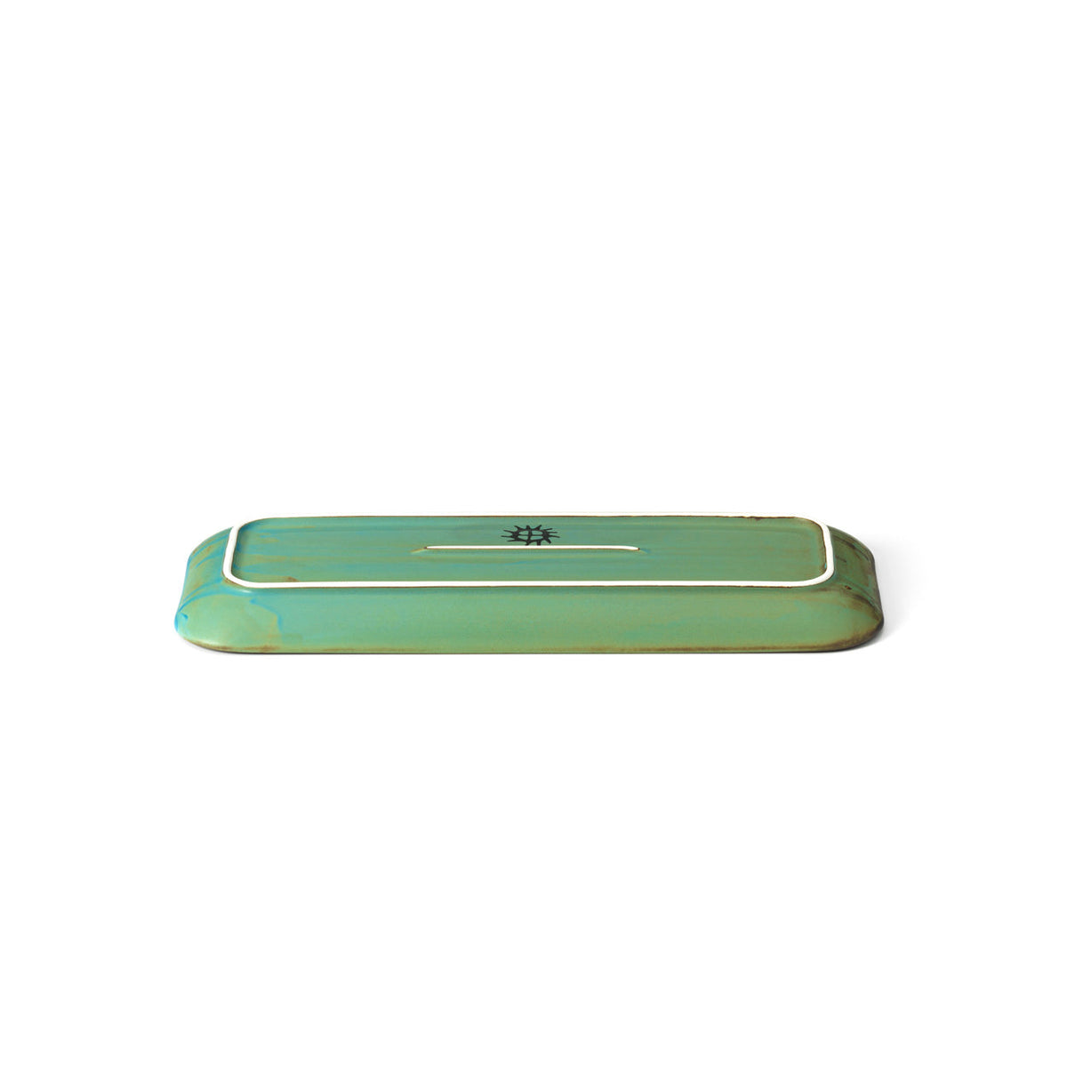 Bazar Bizar Keramische Schaal Lagoon Laguneblauw 36 x 14 cm