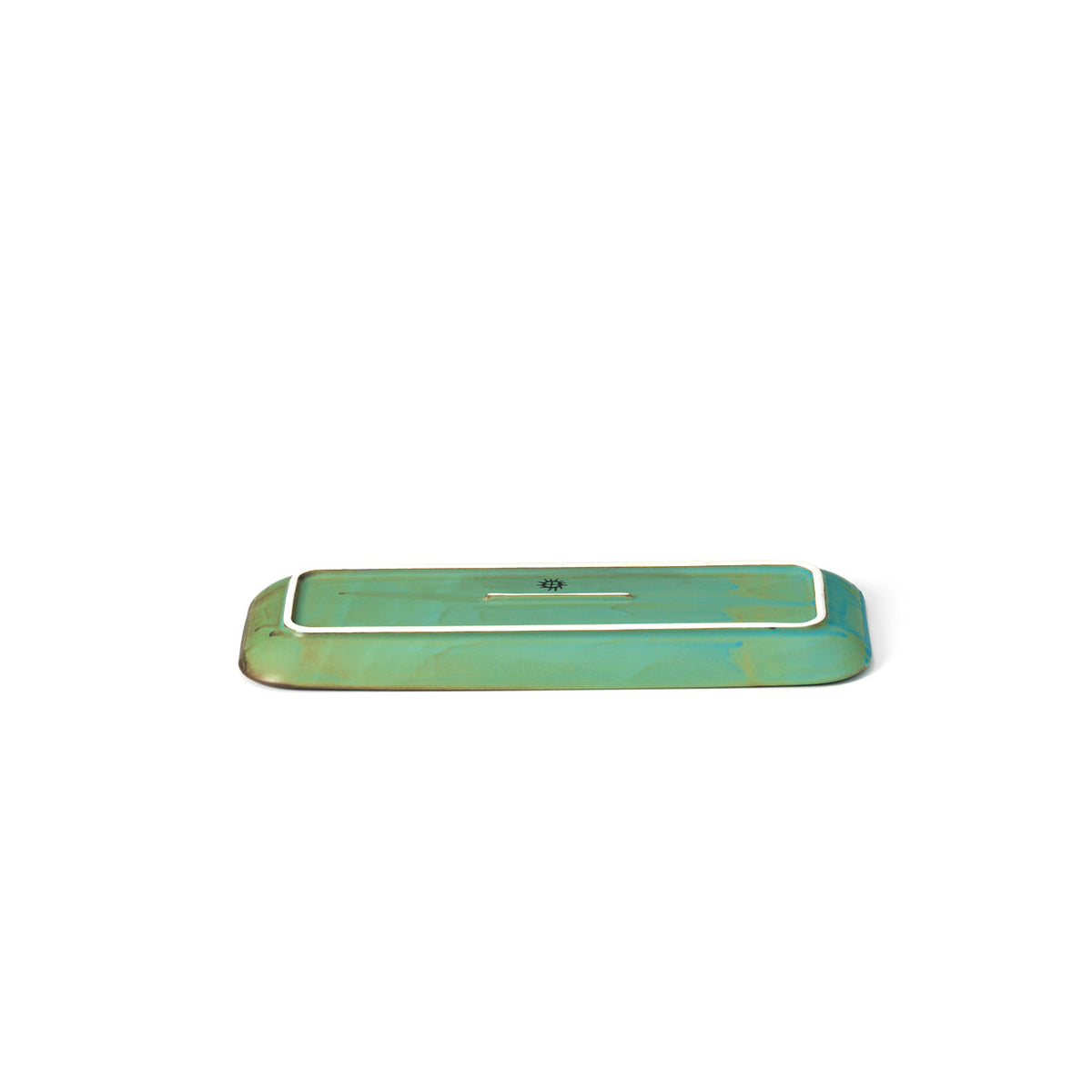 Bazar Bizar Keramische Schaal Lagoon Laguneblauw 30 x 12 x 2,5 cm