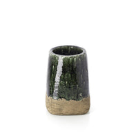 Bazar Bizar Aardewerken Plantenpot Moss Conical Betongroen Ø21 x H29 cm