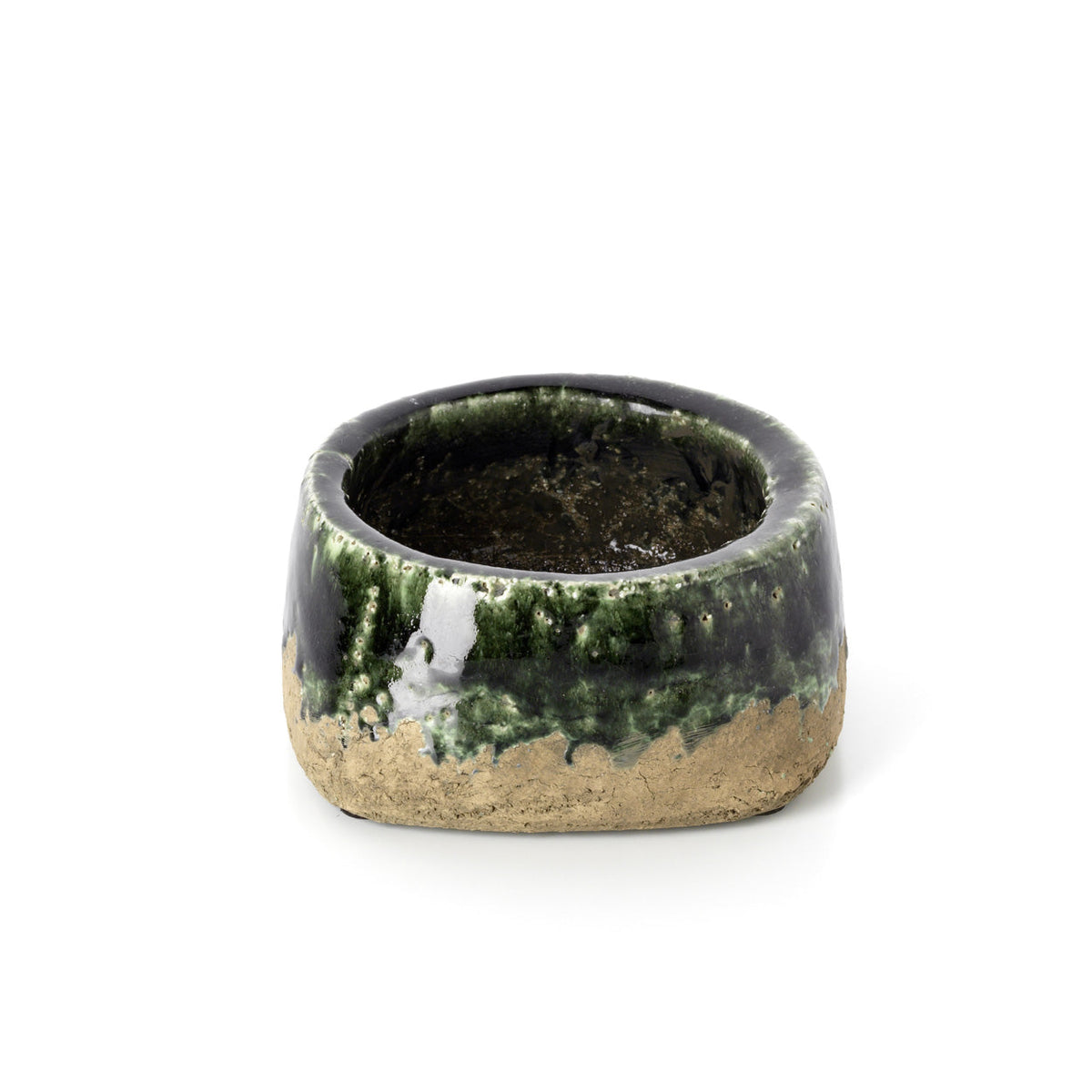 Bazar Bizar Aardewerken Plantenpot Moss Bowl Betongroen Ø16 x H8 cm