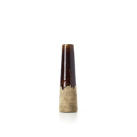 Bazar Bizar Aardewerken Vaas Amber Betonbruin Ø11 x H39,5 cm
