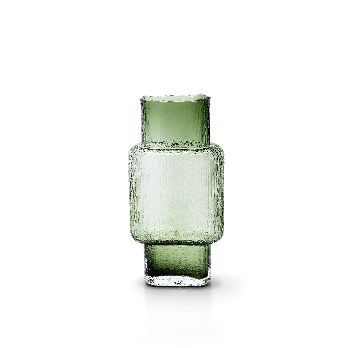 Bazar Bizar Gerecycleerde Glazen Vaas Vintage Groen 9 x 17 x 34 cm