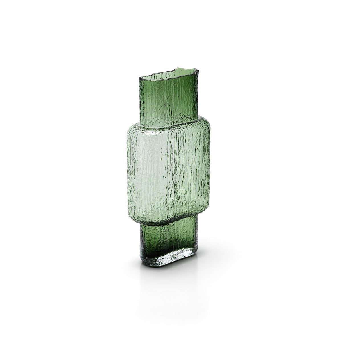 Bazar Bizar Gerecycleerde Glazen Vaas Vintage Groen 9 x 17 x 34 cm