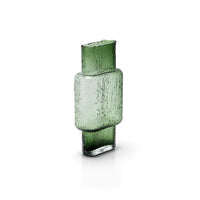 Bazar Bizar Vase en Verre Recyclé Vintage Vert 9 x 17 x 34 cm