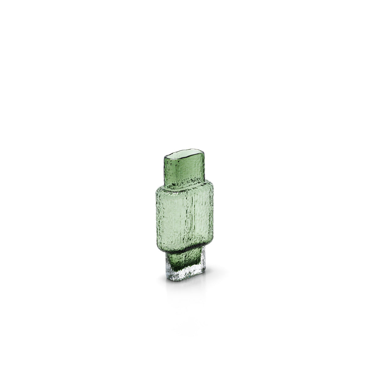 Bazar Bizar Vase en Verre Recyclé Vintage Vert 6 x 10 x 21 cm