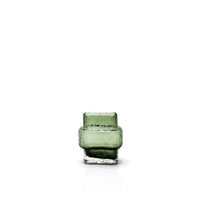 Bazar Bizar Vase en Verre Recyclé Vintage Vert 7 x 13 x 15 cm