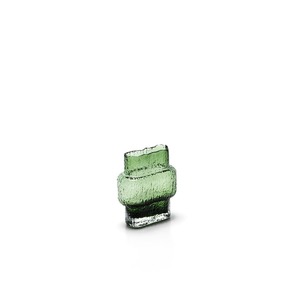 Bazar Bizar Vase en Verre Recyclé Vintage Vert 7 x 13 x 15 cm