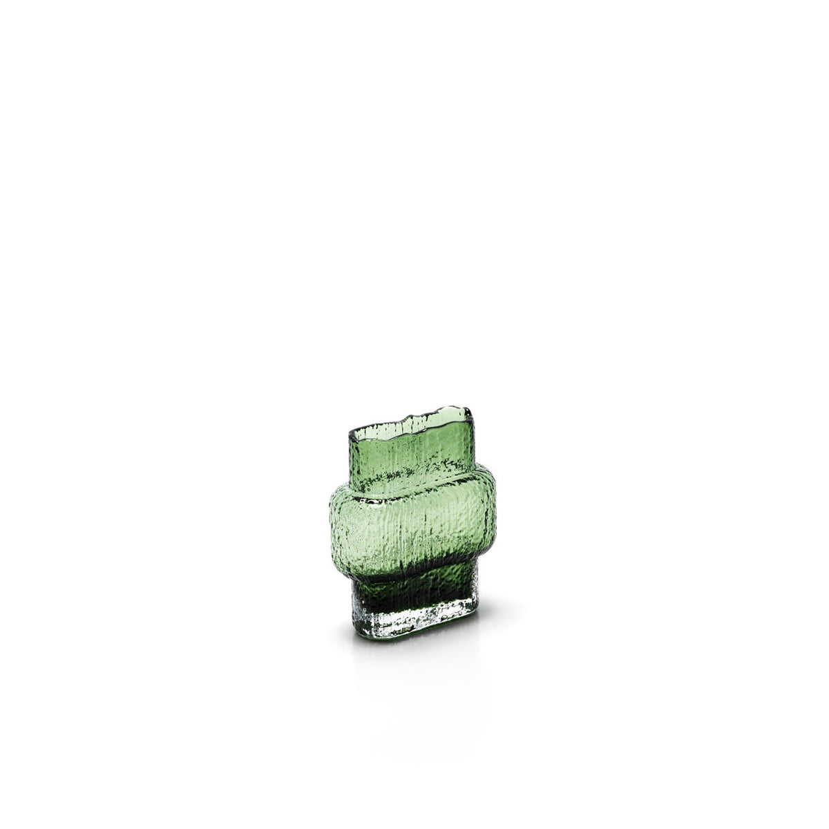 Bazar Bizar Vase en Verre Recyclé Vintage Vert 7 x 13 x 15 cm