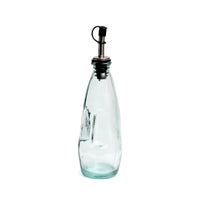 Bazar Bizar Gerecycleerde Glazen Oliefles Blauw Ø6 x H23 cm