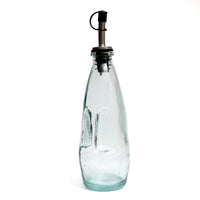 Bazar Bizar Gerecycleerde Glazen Oliefles Blauw Ø6 x H23 cm