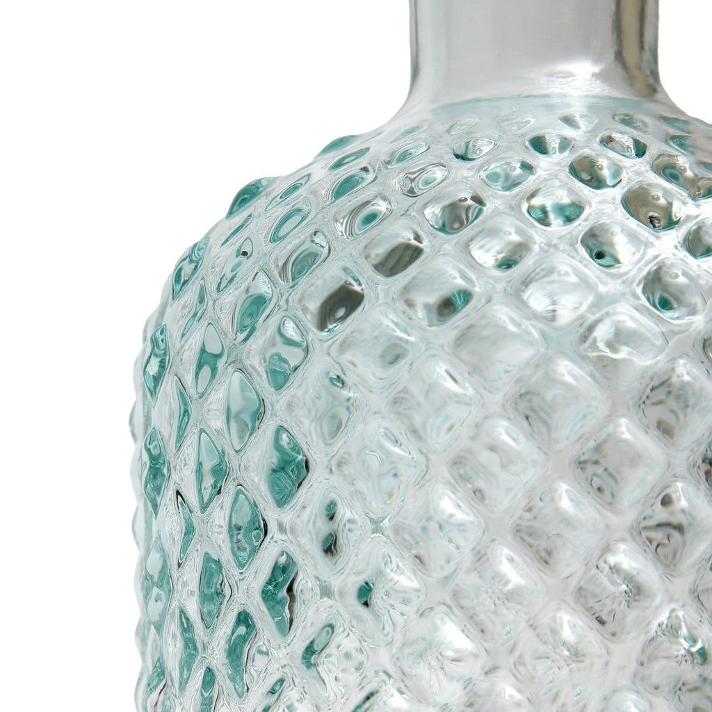 Bazar Bizar Carafe En Verre Recyclé Zuanshi Bleu Ø12 x H22 cm
