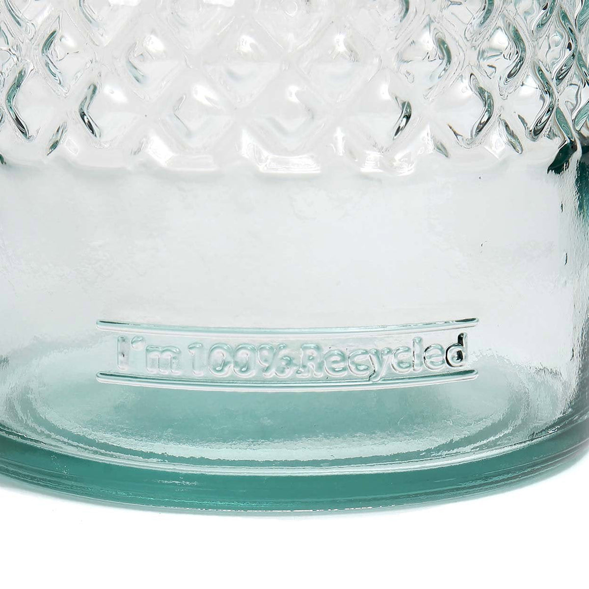 Bazar Bizar Carafe En Verre Recyclé Zuanshi Bleu Ø12 x H22 cm