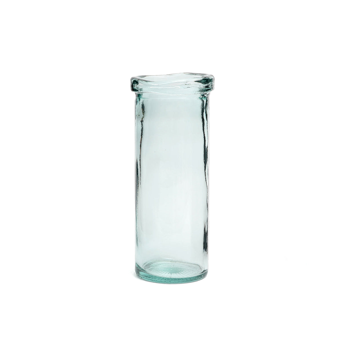 Bazar Bizar Vase En Verre Recyclé Jiandan Bleu Ø15 x H36 cm