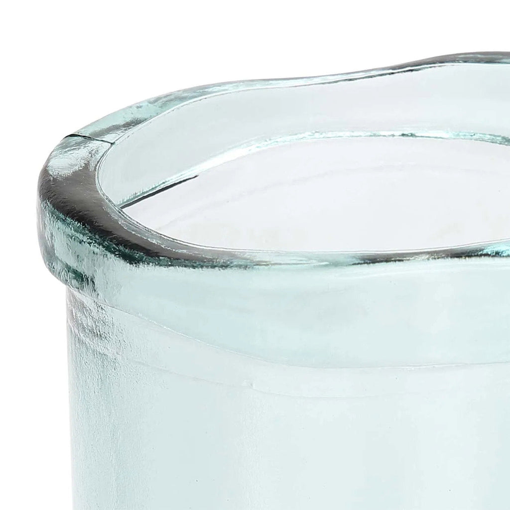 Bazar Bizar Vase En Verre Recyclé Jiandan Bleu Ø15 x H36 cm