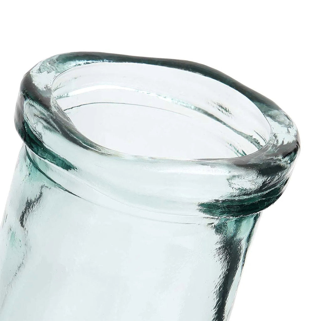 Bazar Bizar Vase En Verre Recyclé Jiandan Bleu Ø12 x H28 cm