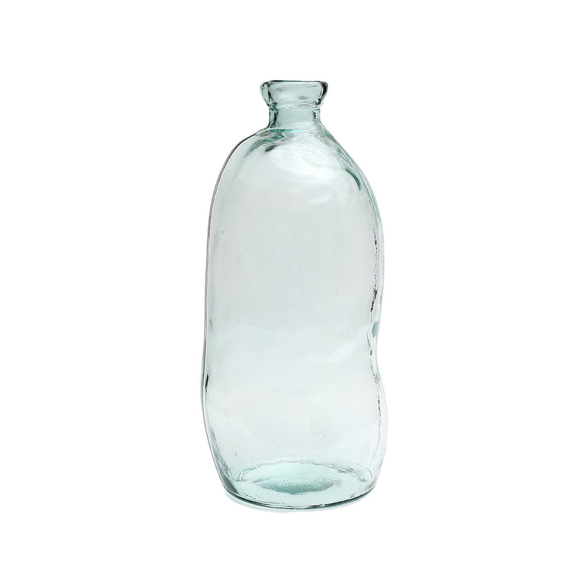 Bazar Bizar Gerecycleerde Glazen Vaas Jinsuo Blauw Ø34 x H73 cm