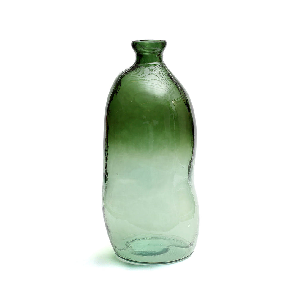 Bazar Bizar Gerecycleerde Glazen Vaas Jinsuo Groen Ø34 x H73 cm