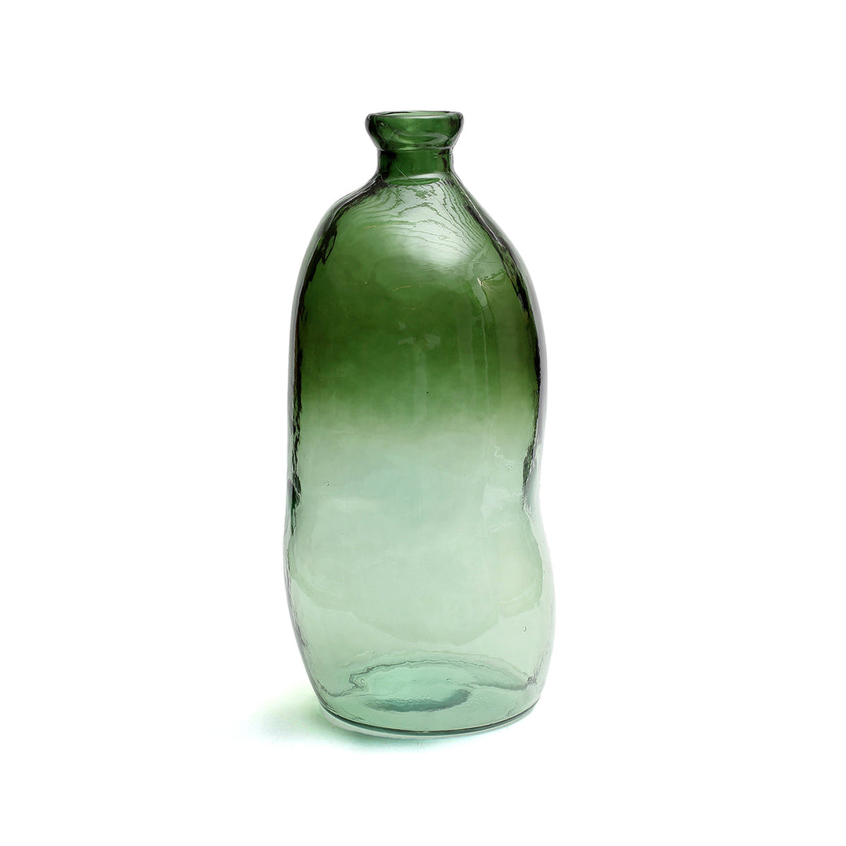 Bazar Bizar Gerecycleerde Glazen Vaas Jinsuo Groen Ø34 x H73 cm