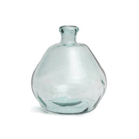 Bazar Bizar Gerecycleerde Glazen Vaas Bolai Blauw Ø45 x H50 cm