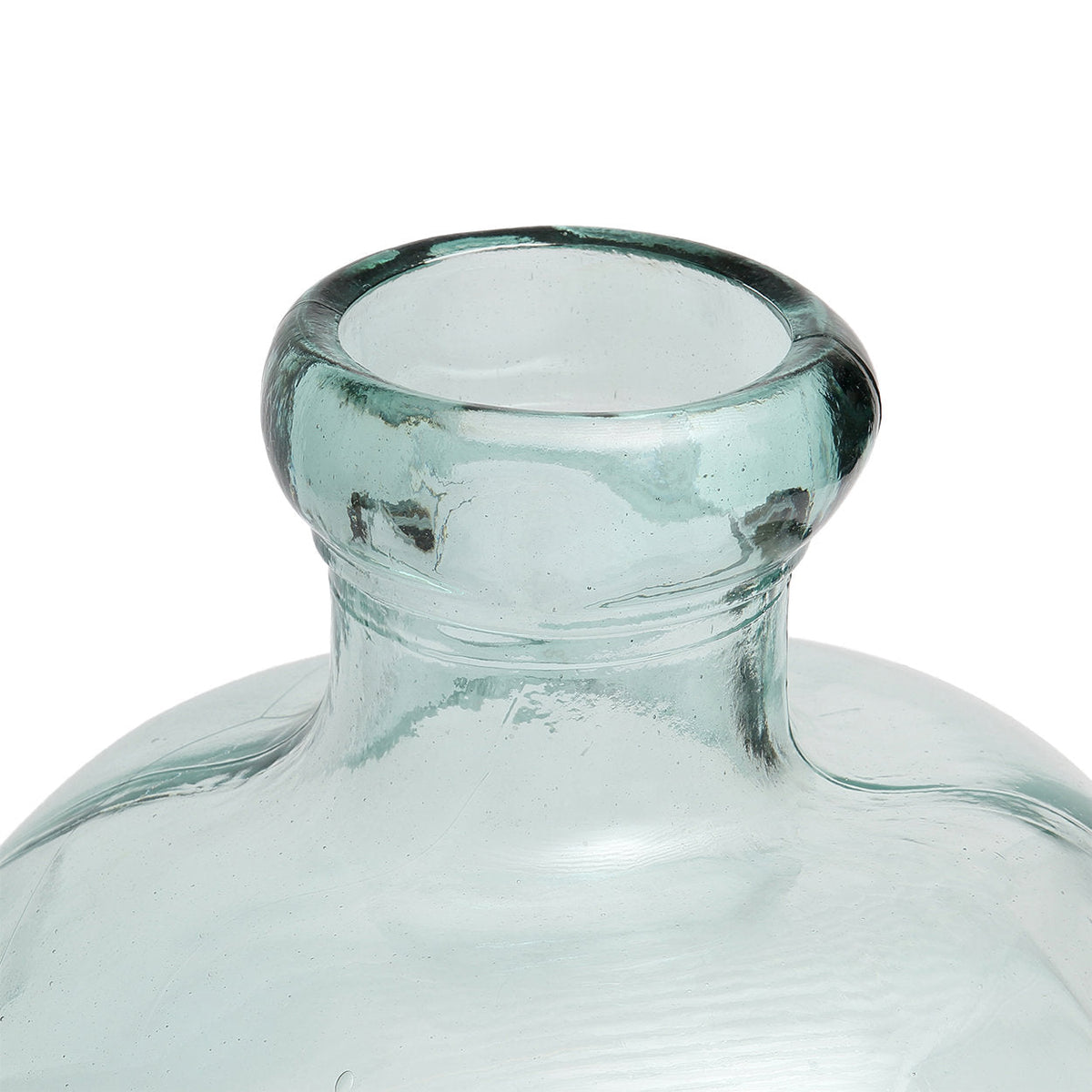 Bazar Bizar Gerecycleerde Glazen Vaas Bolai Blauw Ø45 x H50 cm