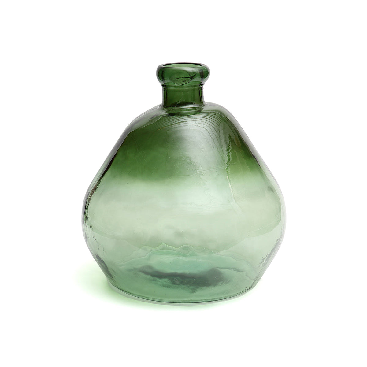 Bazar Bizar Gerecycleerde Glazen Vaas Bolai Groen Ø45 x H50 cm
