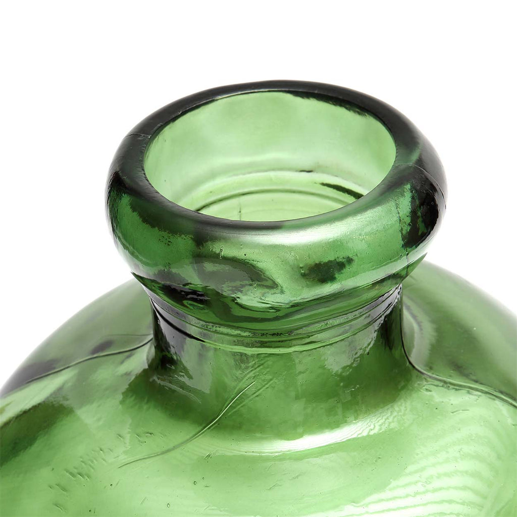 Bazar Bizar Gerecycleerde Glazen Vaas Bolai Groen Ø45 x H50 cm