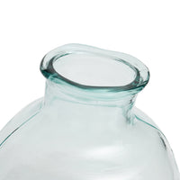 Bazar Bizar Gerecycleerde Glazen Vaas Yugang Blauw Ø25 x H31 cm