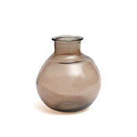 Bazar Bizar Vase En Verre Recyclé Yugang Beige Ø25 x H31 cm