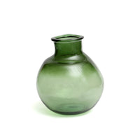 Bazar Bizar Gerecycleerde Glazen Vaas Yugang Groen Ø25 x H31 cm