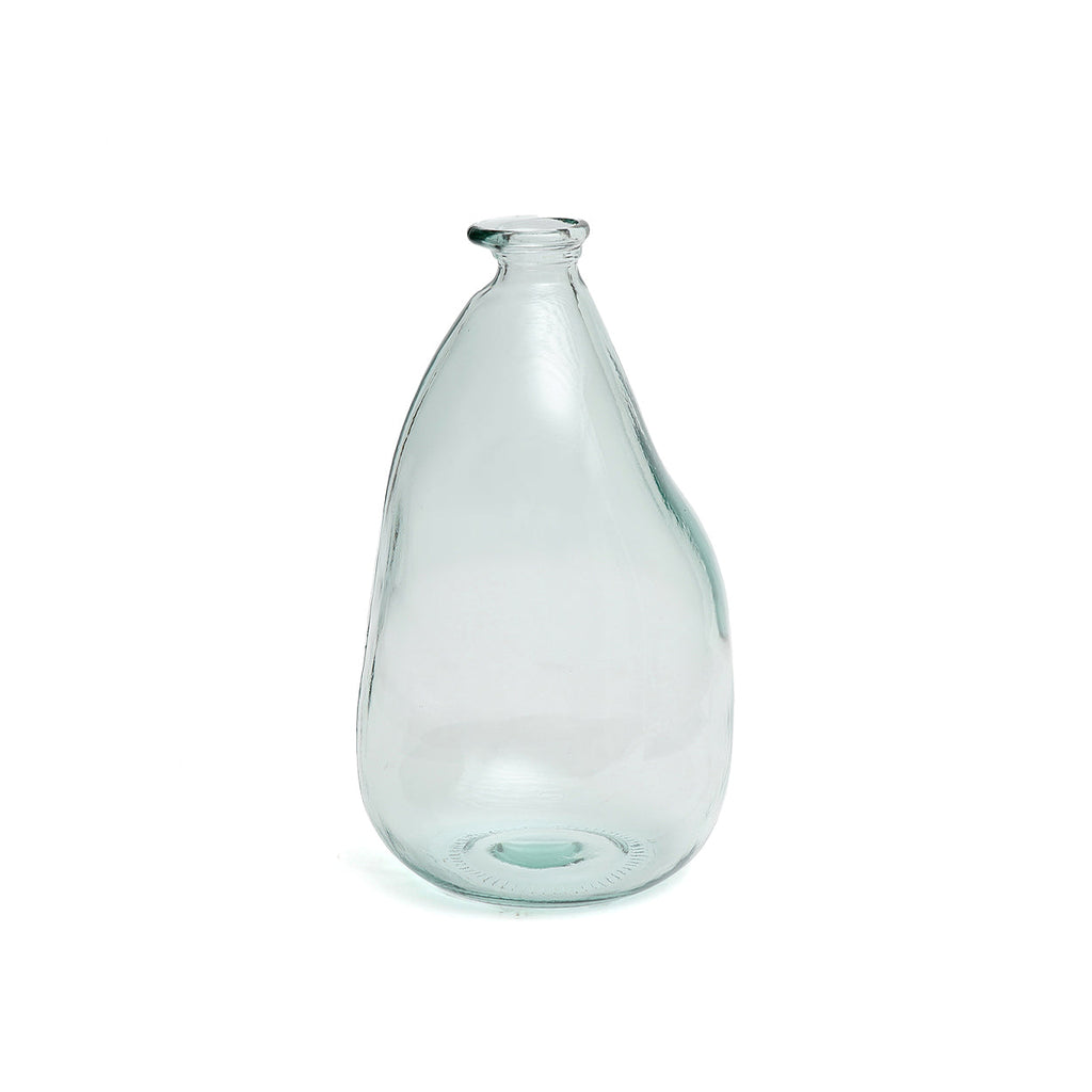Bazar Bizar Vase En Verre Recyclé Shudi Bleu Ø21 x H36 cm
