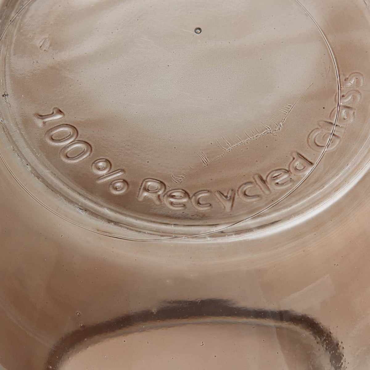 Bazar Bizar Gerecycleerde Glazen Vaas Qiezi Beige Ø29 x H35 cm