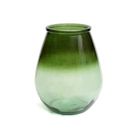Bazar Bizar Vase en Verre Recyclé Qiezi Vert Ø29 x H35 cm