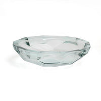Bazar Bizar Plat de service En Verre Recyclé Origami Bowl Bleu Ø34 x H9 cm