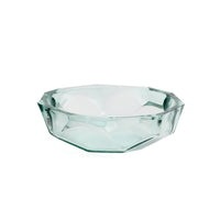 Bazar Bizar Plat de service En Verre Recyclé Origami Bowl Bleu Ø25 x H8 cm