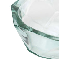 Bazar Bizar Plat de service En Verre Recyclé Origami Bowl Bleu Ø25 x H8 cm