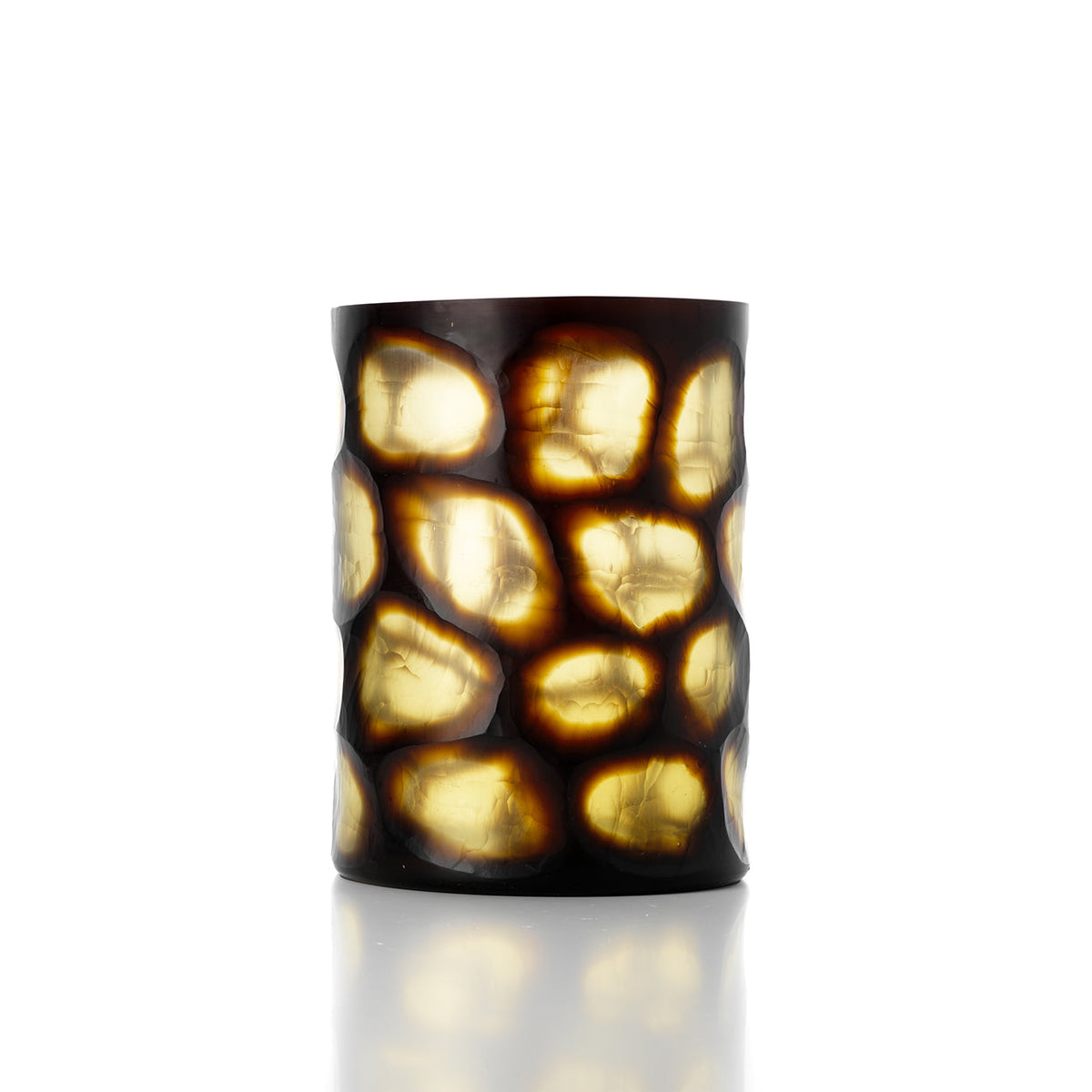 Bazar Bizar Vase en Verre Golden Wave Miel Ø24 x H31 cm