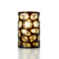Bazar Bizar Glazen Vaas Golden Wave Honing Ø24 x H35 cm