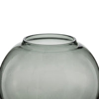 Bazar Bizar Glazen Vaas Jacqueline Rookgrijs Ø21 x H21 cm