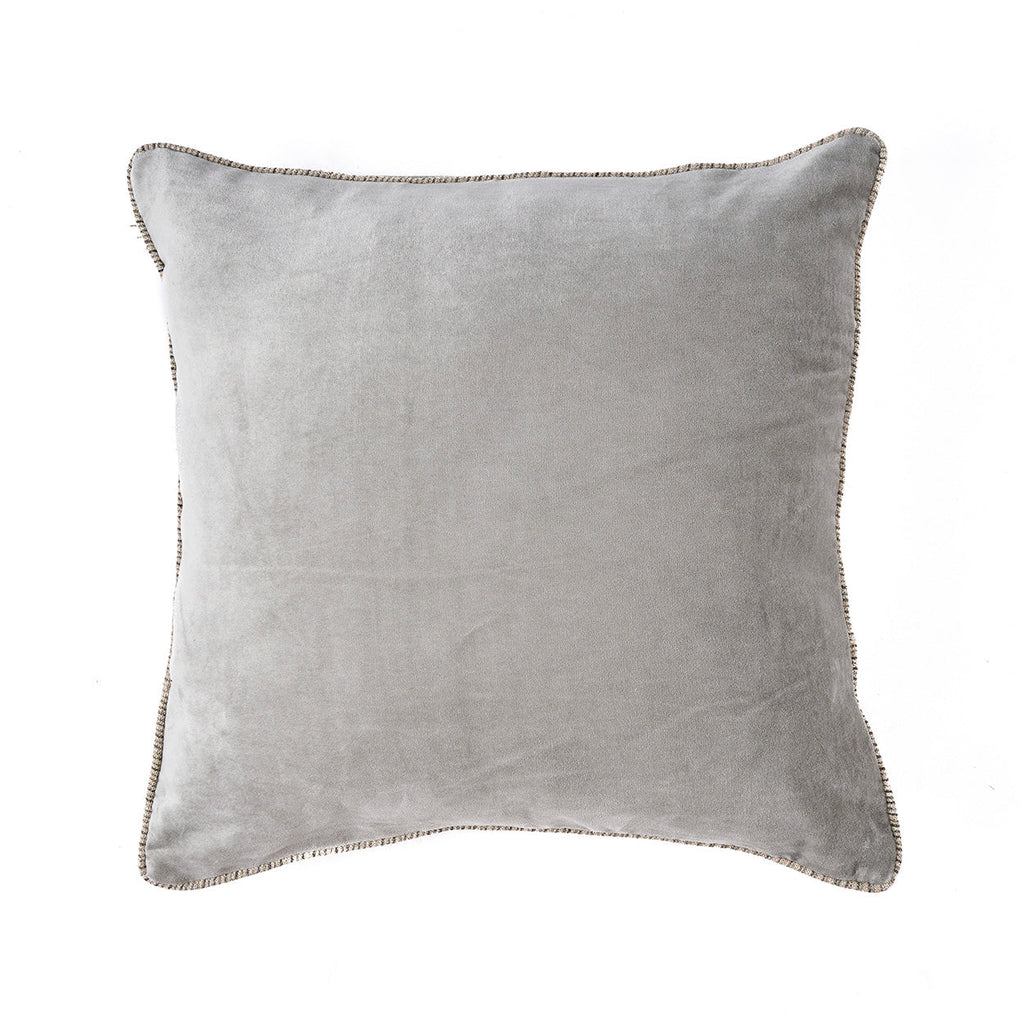 Bazar Bizar Fluwelen Kussenhoes Crush Grijs 50 x 50 cm