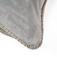 Bazar Bizar Fluwelen Kussenhoes Crush Grijs 50 x 50 cm