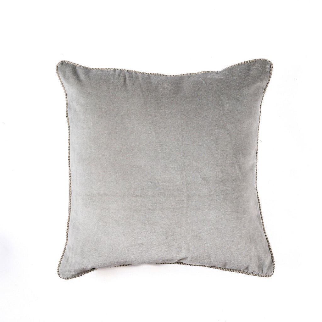 Bazar Bizar Fluwelen Kussenhoes Crush Grijs 50 x 50 cm