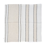 Bazar Bizar Linnen Servet Provence Naturel/Zwart/Wit 45 x 45 cm